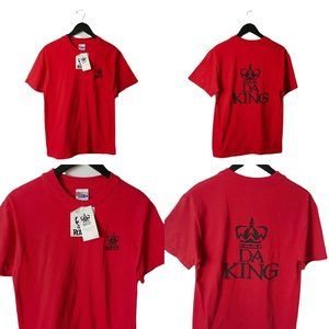 VINTAGE T Shirt Made In USA Da Kings 2 Sided Single Stitch Graphic Tee Red M